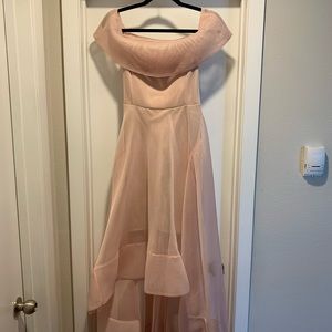 Bronx & Banco pink high low dress